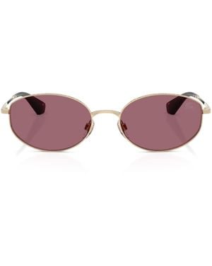 Burberry Metal Be3169 Oval Sunglasses - Pink