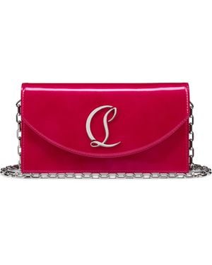 Christian Louboutin Loubi54 Leather Clutch Bag - Red