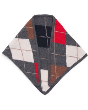&Daughter Cashmere Argyle Foulard - Multicolour