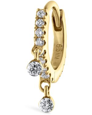 Maria Tash Diamond Eternity Double Dangle Earring - Metallic