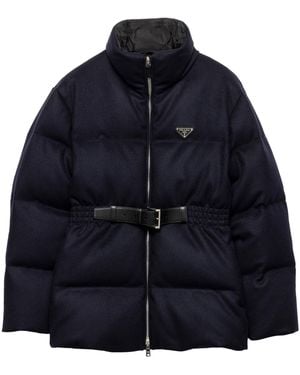 Prada Down Loden Puffer Jacket - Blue