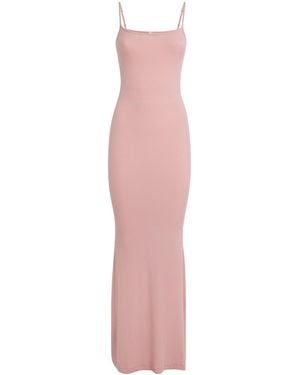 Skims Smooth Lounge Maxi Dress - Pink