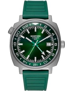 BAMFORD LONDON Titanium Gmt Watch - Green