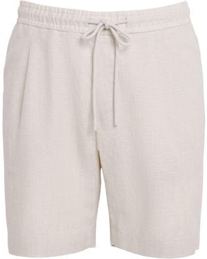 Zimmerli of Switzerland Linen-Cotton Drawstring Shorts - Natural