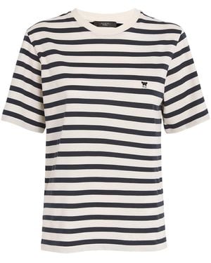 Weekend by Maxmara Cotton Striped T-Shirt - White