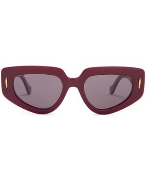 Loewe Small Acetate Butterfly Screen Sunglasses - Purple