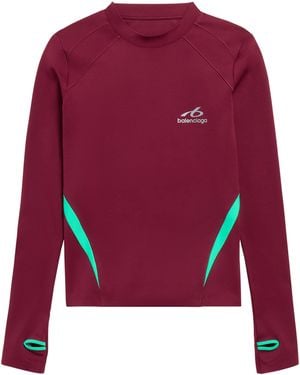 Balenciaga Technical Long-Sleeve T-Shirt - Red