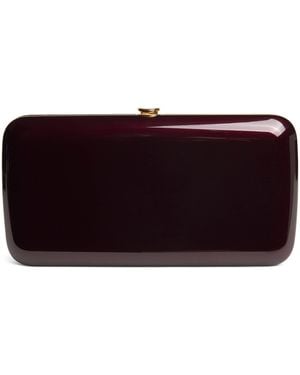 Jeffrey Levinson Mirrored Finley Clutch Bag - Purple