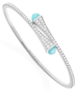 Marli New York Diamond And Sea Chalcedony Slip-On Bracelet - White