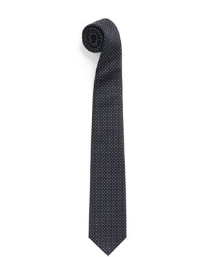 Isaia Silk Polka-Dot Jacquard Tie - Blue