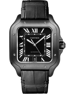 Cartier Stainless Steel Santos De Watch - Grey