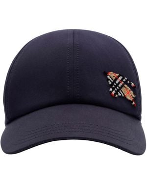 Burberry Tropical Gabardine Knight Baseball Cap - Blue