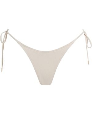 Melissa Odabash Metallic Girona Bikini Bottoms - White