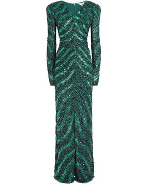 green emerald velvet dress Shantel Gown  Raishma