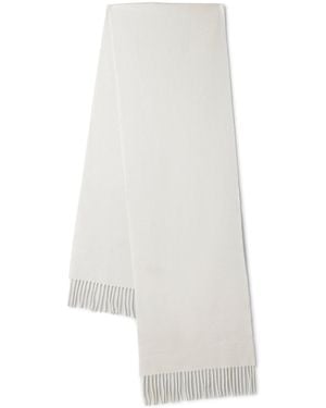 Mulberry Small Merino Wool Scarf - White