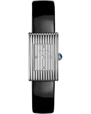 Boucheron Stainless Steel And Diamond Reflet Watch - Black