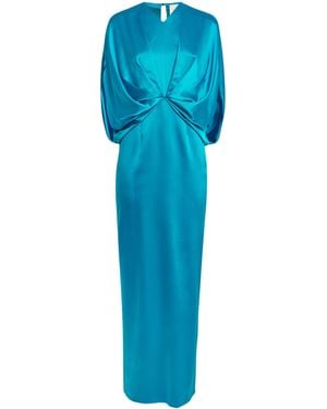 ROKSANDA Silk Rani Maxi Dress - Blue
