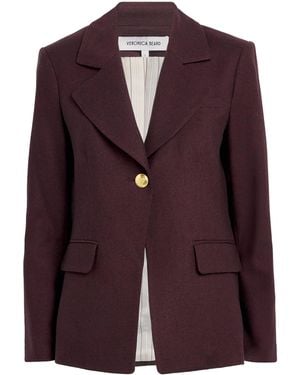 Veronica Beard Kessler Single-Breasted Blazer - Purple