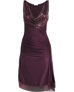 Rabanne Embellished Midi Dress - Purple