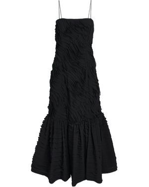 Ulla Johnson Chiffon-Ribbon Augustina Maxi Dress - Black