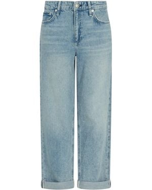 Rag & Bone Featherweight Low-Rise Baggy Jeans - Blue