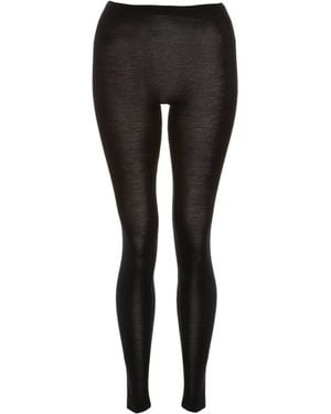 Hanro Pure Silk Leggings - Black