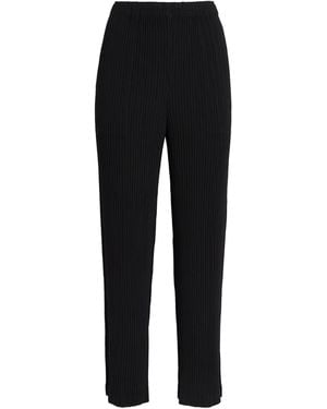 Issey Miyake Hatching Pleats Trousers - Black