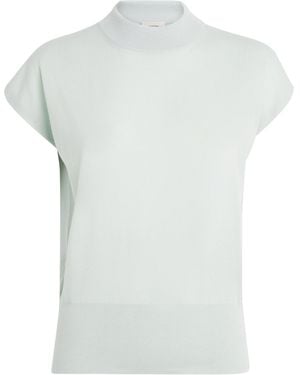 Agnona Cashmere Short-Sleeve Jumper - White
