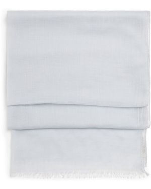 Agnona Cashmere Nuvola Scarf - White