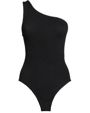 Hunza G One-Shoulder Nancy Swimsuit - Black