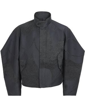 IM MEN Inlay Bomber Jacket - Grey