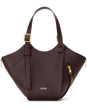 Loewe Flip Hammock Bag - Brown