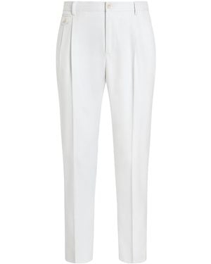 Dolce & Gabbana Pleated Pants - White