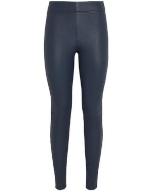 JOSEPH Stretch-Leather Leggings - Blue