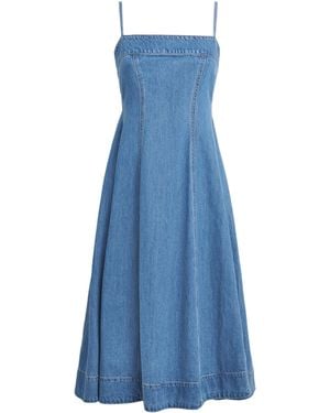 PAIGE Denim Peppa Midi Dress - Blue