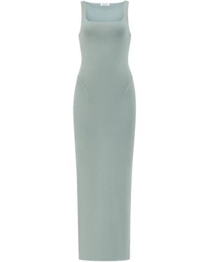 Alaïa Silk-Blend Bodycon Midi Dress - Green