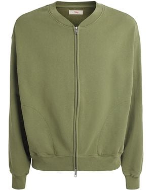 CHERRY LA Cotton Fleece Gecko Zip-Up Sweatshirt - Green