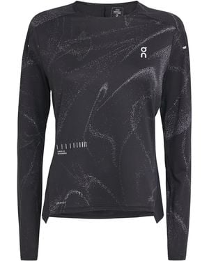 On Shoes Lumos Performance Lg-Sleeve T-Shirt - Blue