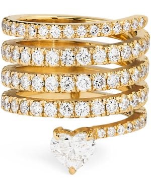 SHAY And Diamond Swirl Pinky Ring - Metallic