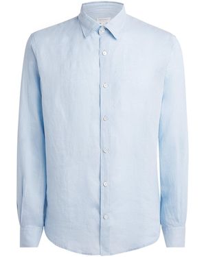 Sunspel Linen Shirt - Blue