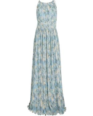 Veronica Beard Sleeveless Yardley Maxi Dress - Blue