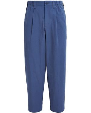 IM MEN Pleated Tailored Trousers - Blue