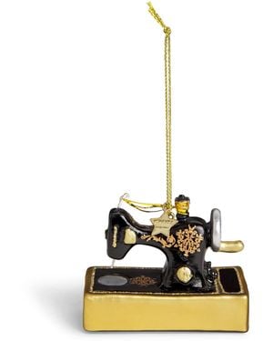 Harrods Vintage Sewing Machine Tree Decoration - Metallic