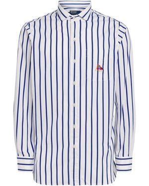 Polo Ralph Lauren Broadcloth Stripe Shirt - Blue
