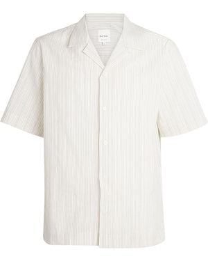 Paul Smith Cotton-Linen Stripe Shirt - White