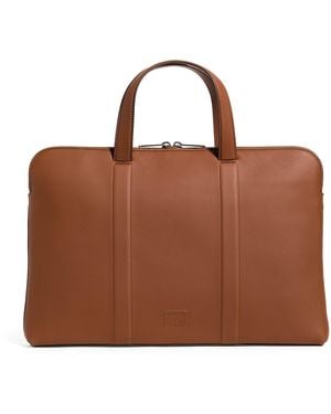 Paul Smith Leather Signature Stripe Document Holder - Brown