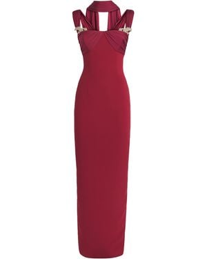 Rachel Gilbert Crystal-Embellished Mali Gown - Red
