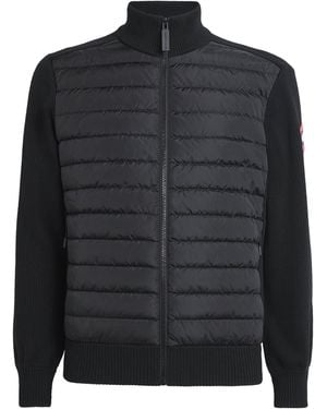 Canada Goose Down-Merino Wool Hybridge Puffer Jacket - Black