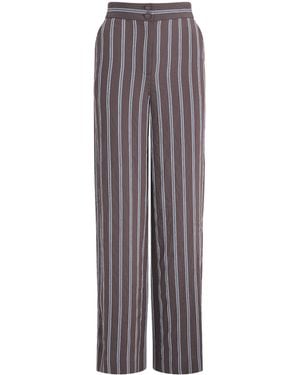 Veronica Beard Carraway Wide-Leg Pants - Gray