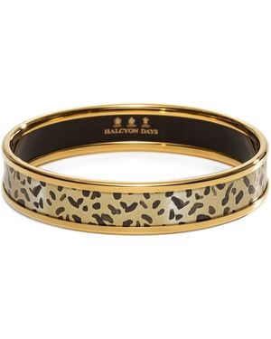Halcyon Days Plated Leopard Bangle - Metallic